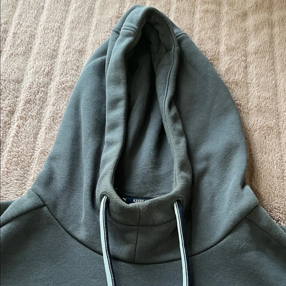 Puma Charcoal Men's Hoodie Sweater -Size Large - Picture 3 of 4